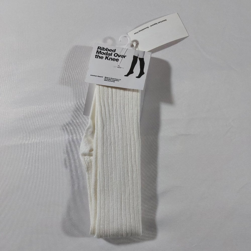 RARE - American Apparel Ribbed Over The Knee Socks